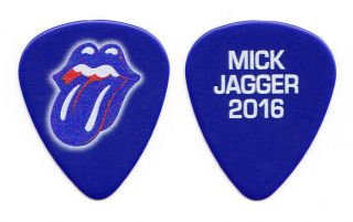 Rolling Stones Mick Jagger Blue Guitar Pick - 2016 Desert Trip Concert