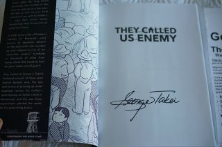 Autographed George Takei (mr.  Sulu Star Trek) They Called Us Enemy Graphic Novel