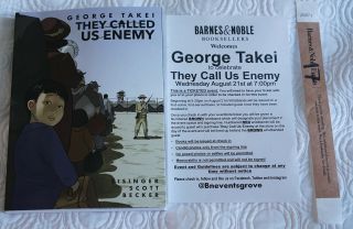 Autographed George Takei (Mr.  Sulu Star Trek) They Called Us Enemy Graphic Novel 2