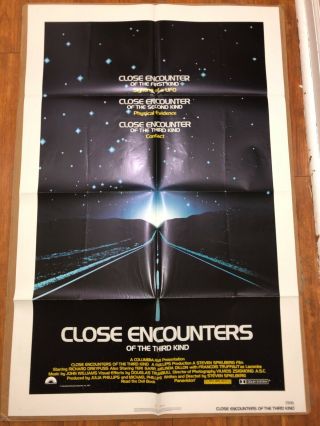 Close Encounters Of The Third Kind 1977 27x41 Movie Poster