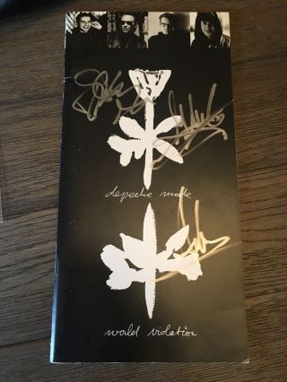 depeche mode memorabilia - spirit tour bag,  Signed VIOLATOR program & Exciter 2