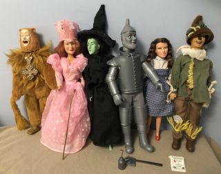 The Wizard Of Oz 50th Anniversary 1988 Dolls Set Of 6 12 " Figures Vintage