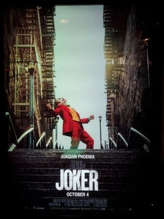 Joker Joaquin Phoenix 4x6 Ft Bus Shelter/movie Posterl 2019 Double Sized