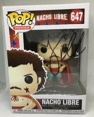 Jack Black Signed Autographed Nacho Libre Funko Pop 647 W/ Exact Proof