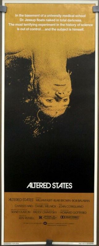 Altered States 14x36 Rolled Movie Poster 1980 Insert William Hurt