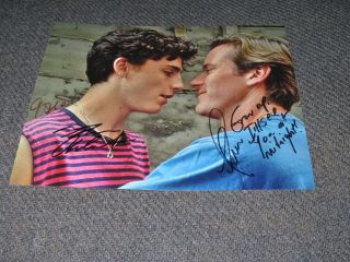 Timothee Chalamet/armie Hammer Signed 8x10 Photo Call Me By Your Name