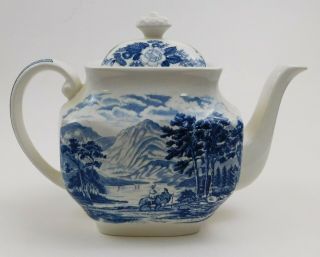 Royal Warwick Lochs Of Scotland Blue Tea Pot Loch Lomond 1161761 Teapot