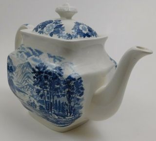 Royal Warwick Lochs Of Scotland Blue Tea Pot Loch Lomond 1161761 Teapot 4
