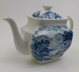 Royal Warwick Lochs Of Scotland Blue Tea Pot Loch Lomond 1161761 Teapot 5