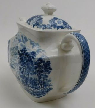 Royal Warwick Lochs Of Scotland Blue Tea Pot Loch Lomond 1161761 Teapot 7