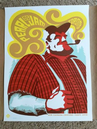 2005 Pearl Jam Toronto,  On,  Canada Concert Poster - Ames Bros