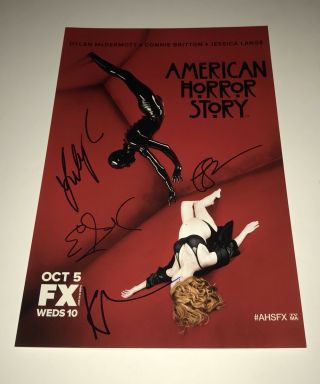 Kate Mara Lily Rabe Teddy Sears,  1 Signed 11x17 American Horror Story