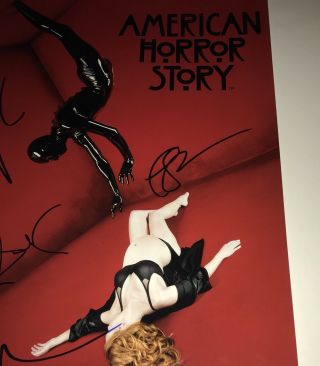 KATE MARA LILY RABE TEDDY SEARS,  1 SIGNED 11x17 AMERICAN HORROR STORY 3