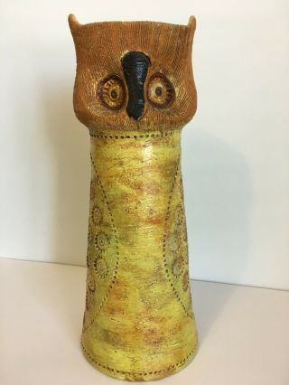 Large 15 Inch Mid Century Rosenthal Netter Owl (aldo Londi For Bitossi)