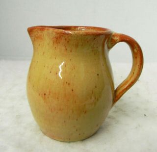 Ex Rare Signed Waco Mountain Handicraft Pottery Pitcher Killer Strawberry Glaze