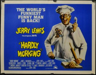 Hardly 1981 Orig 22x28 Movie Poster Jerry Lewis Susan Oliver