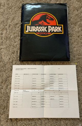 Jurassic Park Press Kit - Jeff Goldblum,  Sam Neill 1993,  14 8x10 Photos,  Junket