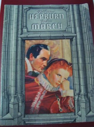 Old Vintage Hollywood Movie Booklet Of Movie " Mary Of Scotland " From Usa 1937