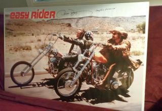 Peter Fonda - " Easy Rider " Poster (27 " X 41 - 1/2 ") - Signed In Person