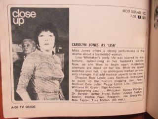 NO - 1969 TV Guide (ANN - MARGRET/CAROLYN JONES/ROOM 222/LLOYD HAYNES/DENISE NICHOLAS 3
