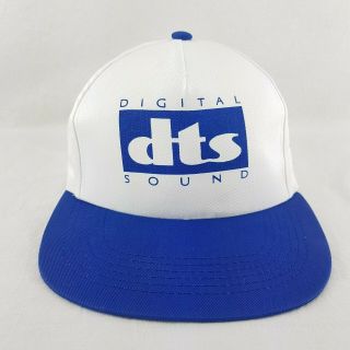 Vintage Digital Dts Sound Movie Promo Hat Cap Snapback White Blue