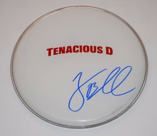 Jack Black Signed Autographed Tenacious D 12 " Logo Drumhead