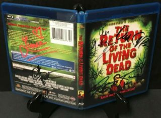 Return Of The Living Dead Blu - Ray Signed By Clu Gulager,  James Karen & More