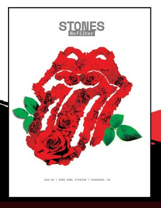 ROLLING STONES OFFICIAL ROSE BOWL 2019 252 POSTER LITHO PASADENA LOS ANGELES 7