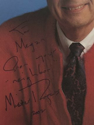 Signed Mister Rogers Neighborhood 5 x 7 Photo Mr.  Fred Rogers PBS Autograph 2