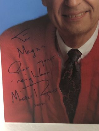 Signed Mister Rogers Neighborhood 5 x 7 Photo Mr.  Fred Rogers PBS Autograph 7