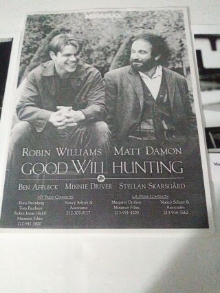 Movie Press Release (good Will Hunting)