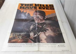 Rare The Hills Have Eyes Movie Poster 1977 27 X 41 " Dee Wallace Michael Berryman