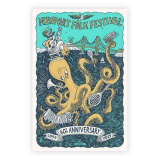 2019 Newport Folk Festival 60th Anniversary Poster