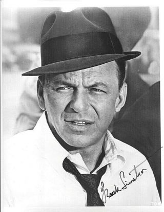 Frank Sinatra Signed 8x10 Publicity Photo Tony Rome Pc913