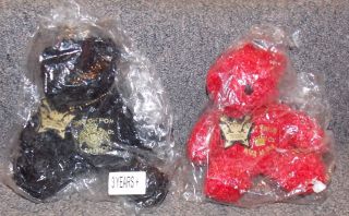 2009 Michael Jackson Black London & Red King Of Pop Bears In Bags