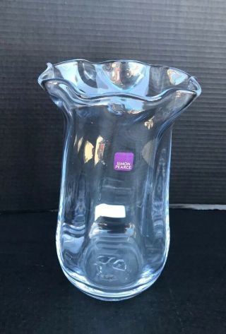 Simon Pearce Chelsea Optic Vase Size Large 4872 Signed By Artist Nwt Ah
