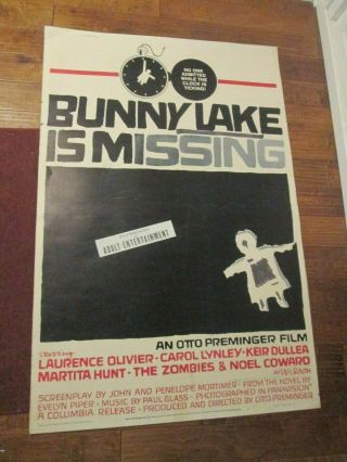Bunny Lake Is Missing - 40 X 60 Movie Poster - Preminger - Saul Bass Art