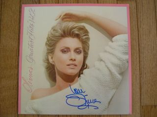 Autographed Olivia Newton John " Greatest Hits - Volume 2 " Vinyl Album Record Lp