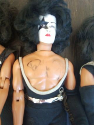 1978 KISS Mego Set,  Paul Stanley Doll Autographed 4