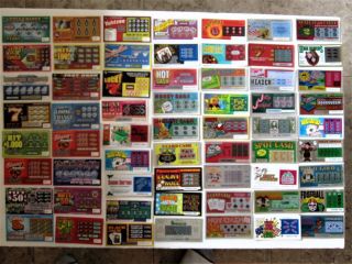 Hampshire Instant Sv Lottery Tickets,  180 Different,  Neat Collectable