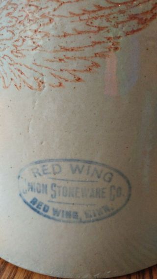 Antique Red Wing Union Stoneware Crock (2 gal. )  NO CHIPS 4
