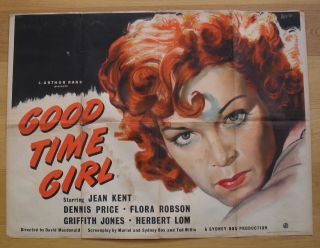 Good Time Girl Jean Kent Uk Movie Poster British Quad 