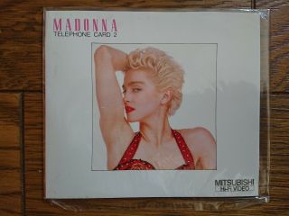 Madonna Japan Mitsubishi Hi - Fi Video Promo 3 Phone Card Set Gatefold Sleeve