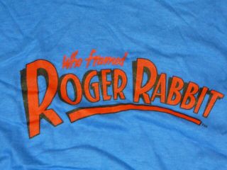 Ilm Who Framed Roger Rabbit Crew Shirt Industrial Light And Magic Vintage 1988