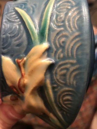 Roseville Pottery BLUE ZEPHYR LILY COVERED TEAPOT SUGAR CREAMER 7 7S 7C 8