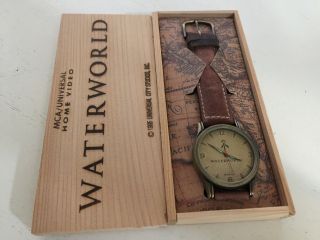 Waterworld Promo Watch,  In Wooden Case,  Battery/perfect Time