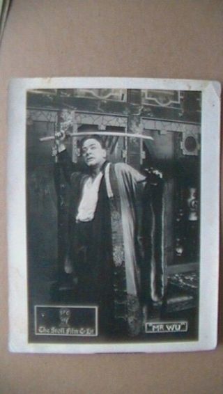 Extremely Rare Lobby Cards - Stoll Film Co.  Ltd.  Mr.  Wu " Full Set Of 8 - 1919