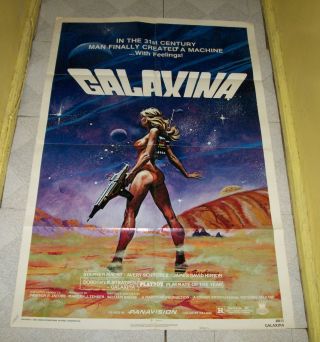 Galaxina One - Sheet Poster Stephen Macht Dorothy R.  Stratten
