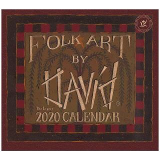2020 Folk Art Hanging Wall Calendar
