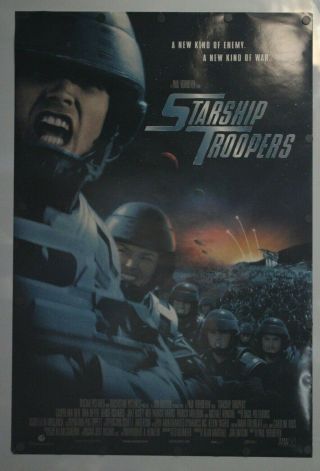 Starship Troopers 1997 Double Sided Movie Poster 27 " X 40 "